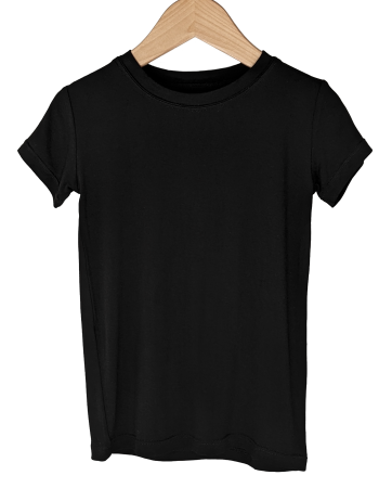 Bamboo black t-shirt